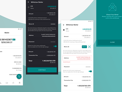 Poloniex Mobile Withdrawals (Android) android bitcoin crypto mobile native product design sketch trade ui wallet withdraw withdrawal