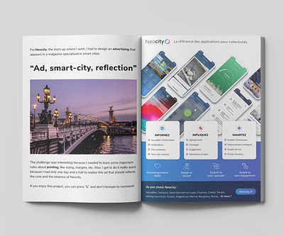 Advertising - Neocity ad application cities city design figma magazine magazine ad mobile promotion smart smart city