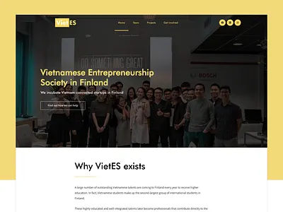 Association website association community finland startup webdesign website