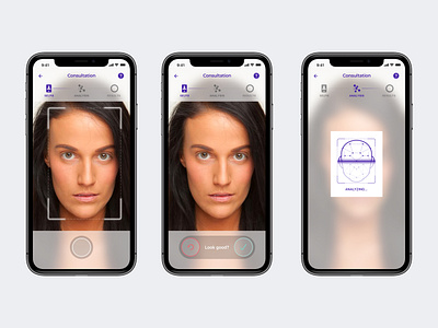 Skincare Analysis camera camera app design ios ui