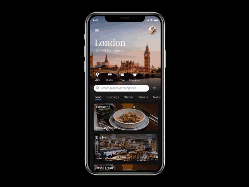 Prototyping with Adobe XD adobe animation app city exploration layout london prototype prototyping uidesign uiux xd