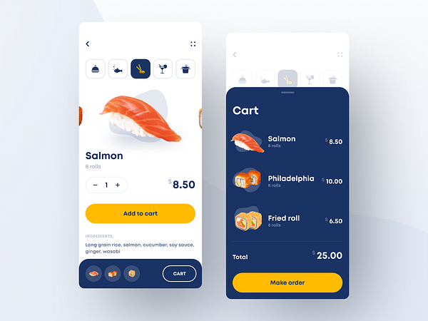 Restaurant App by Lay – UX/UI and branding on Dribbble
