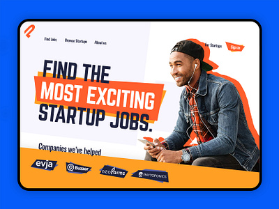 Bold Concept Trendy Design - The Most Exciting Startup Jobs bold branding concept exciting exclusive flat modern striking trendy trendy design trendy logo trendy web design typography ui ux ux design web web design