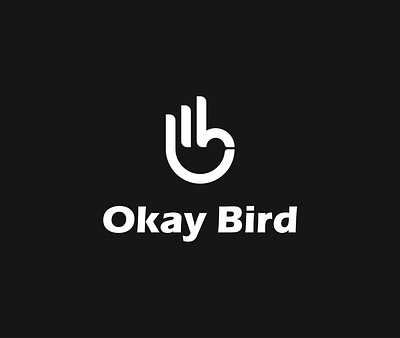 Okay Bird animal bird bird logo branding clever design dual meaning film finger hand logo movie vector