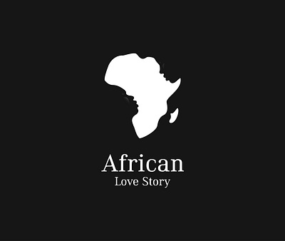 African Love Story africa african clever couple culture dual meaning film illustration logo