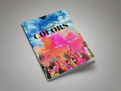 Colors Magazine Template indesign indesign magazine template indesign template magazine cover magazine design magazine template