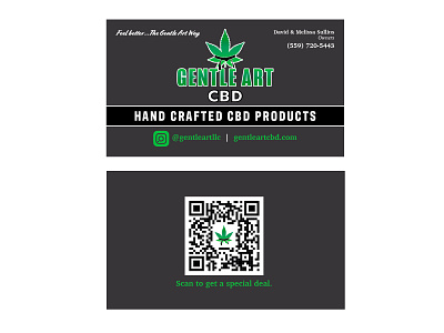 Two-sided Business Card for Gentle Art business card design