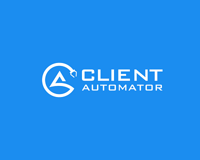 Client Automator branding design flat icon illustration illustrator logo typography vector