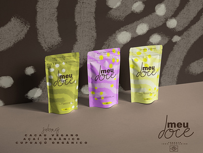 meu doce - Packaging Illustration (WIP) adobe photoshop cc branding cocoa cocoa brand design digital illustration health illustration kyle webster logo organic packaging packaging design packaging mockup vector vegan