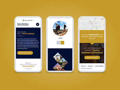 Mobile Responsive Design for Travel Booking Website adobe booking california concept creative design designer minimal mobile mobile design mobile ui responsive responsive design responsive website responsive website design travel ui ux web design website