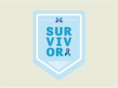 Redesigned Thyroid Cancer Survivor Sticker advocacy awareness branding cancer design graphic design icon illustration illustrator logo logo design sticker sticker design stickermule typography vector