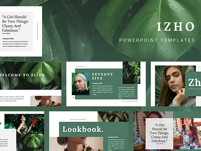 IZHO Powerpoint Template deck elegant fashion google slide izho keynote pitch powerpoint ppt pptx presentation presentation layout simple slide template