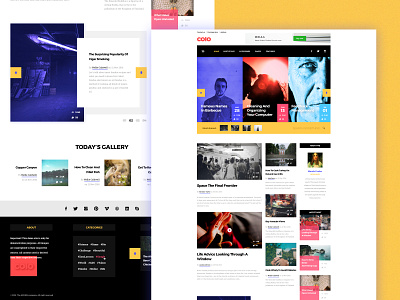 COLO blog blog design blog post grid header layout list news news feed newspaper post site slider user experience user interface web webdesign website
