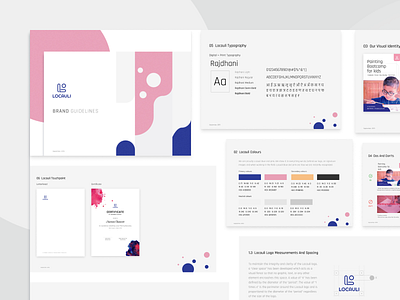 Locuali – Branding brand brand identity brand manual branding design collection concept design designs figma flat free ui web