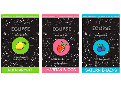 ECLIPSE energy drink can front view alien can colorful drink eclipse energy drink martian planetary saturn