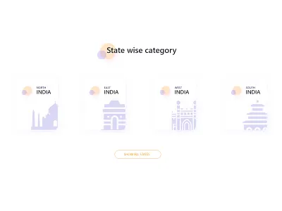 Indian states adobe adobe illustrator adobe photoshop adobe xd app branding design flat idenity india logo tajmahal ui website
