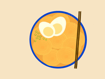 Ramen illustration procreate