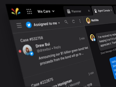 Introducing Dark Theme 🖤 animation app dark dark mode dark theme dark ui design enterprise sprinklr ui