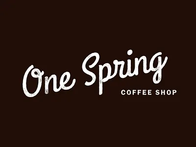 One Spring Coffee Shop - logotype design