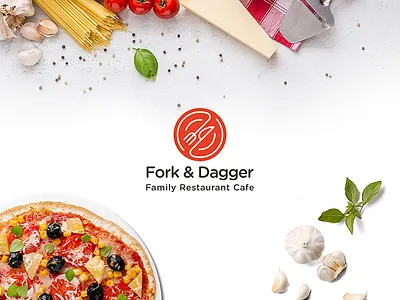 Fork & Dagger branding businesscard drinks food graphic graphicdesign illustration india layout layoutdesign letterhead logo menu menudesign restaurant stationery