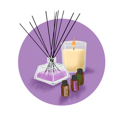 Aromatherapy aromatherapy branding candle candles design down time essential oil essential oils essentials icon icon set icons icons design illustration logo self care