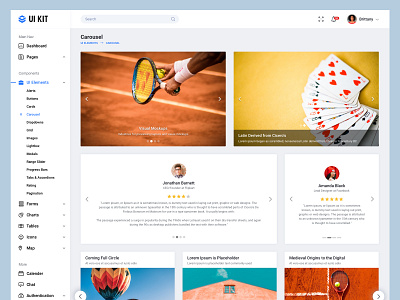 Carousel UI Design bala ux carousel carousel bootstrap carousel ui clean dash dashboard dashboard ui design image slider ui slider testimonial testimonials ui ux