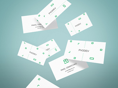 Branding for developer Paul Osmachko. PWODEV basovdesign brand design brand identity branding branding and identity branding design developer germany green identity illustration logo minimal pvo pwo styleguide tetris typography