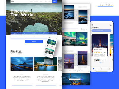 Travel Web Design app illustration ui web