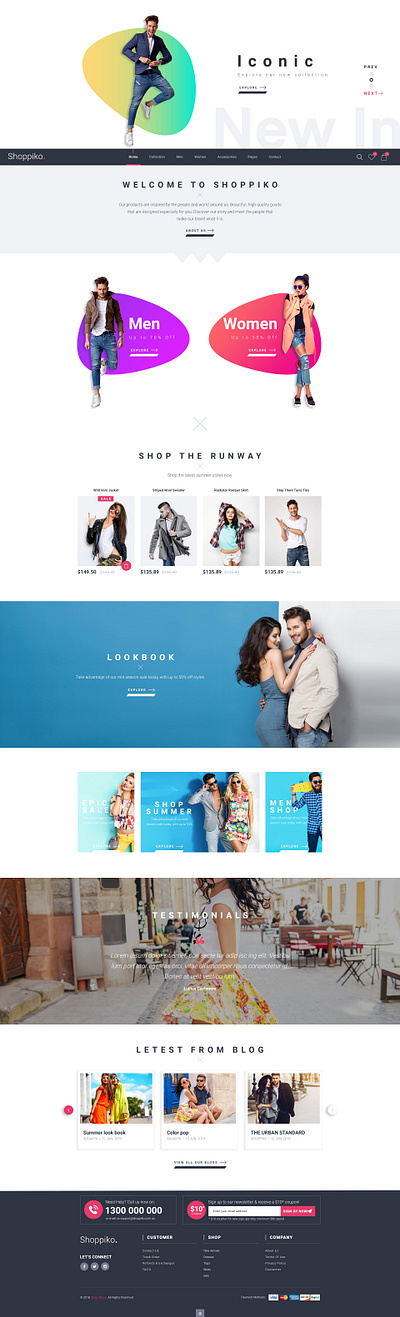 Shoppiko - Cloth store clothing creative fashion fashion brand fashion design ui uiux