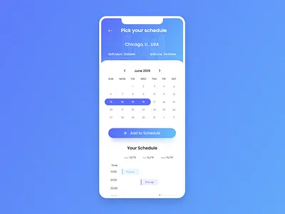 Pick your schedule app design flat illustration minimal ui uiux ux