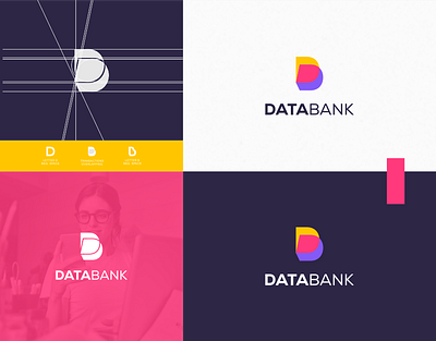 DATABANK logo idea. awesome bank brand identity brandidentity data db design idea identity illustration inspiration inspirations logo overlapping sketch transaction transactions