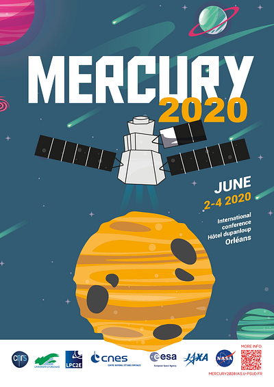 MERCURY 2020 affiche brand branding design identity illustration illustrator jaune vector visual yellow