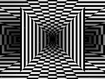 Corridor abstract architectural architecture black white corridor geometry graphic design illustration kinetic op art optical illusion visual effect