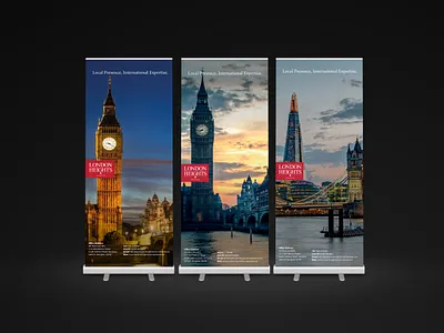 London Heights Banners banners design investment marketing print design promotion