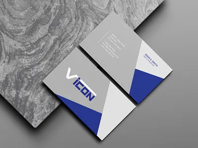 VICON Business card brand identity businesscard card