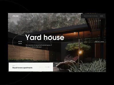 Zikzak animation architecture black white button contact design grid interface interior mainpage minimal monochrome photography projects ribsone typogaphy ui ux web webdesign