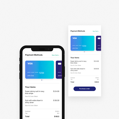 Here's my DailyUI challenge no. 2 - Credit Card Checkout app dailyui ui