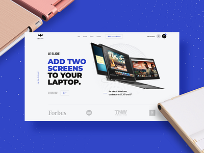 Le Slide - Homepage concept design display minimal screen technology web webdesign