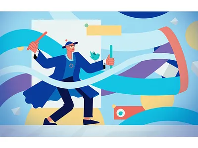 Twitter Data conceptart flat illustration linework minimal sketch streaming twitter vector visualdevelopment