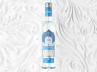 Vodka Snegurochka branding brandingdesign illustration lettering packaging packagingdesign russian unblvbl vodka