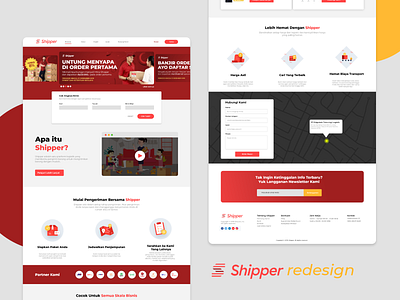 Redesign Shipper - Homepage adobe xd adobexd creative cloud design homepage landingpage shipper ui ui design ui ux uiux uxdesign web webdesign