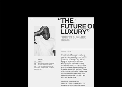 Applied, Concept article design editorial quote typography