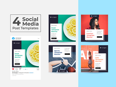 Social Media Post Design Templates Vol 24