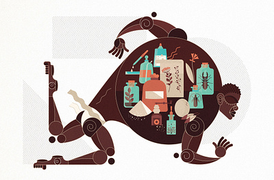 Magazine Elementi Artwork 2 adobe illustrator character art conceptual illustration digital art editorial illustration flat art geometric graphic design illustration vector art