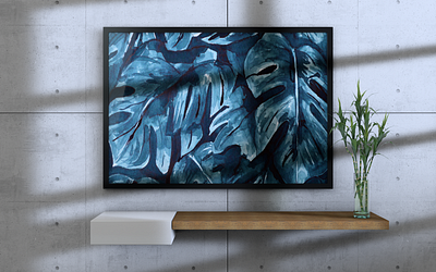 3D Framed Print Mockup 3d art artwork c4d mockup print