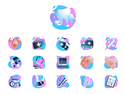 Medical Icons design dribbble flaticon freepik icons illustration logo medical ui ux vector