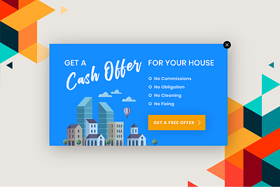 Popups clean design modern popup popups real estate ui webdesign website