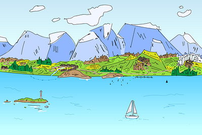 Peace adobe adobe illustrator adobe photoshop art design illustration landscape vector