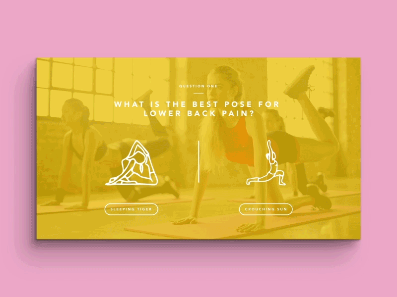 Interactive Yoga Teaching E-Learning Video Concept Animation after effects animation animation design design e learning education interaction interaction design interactive video learn training wirewax yoga