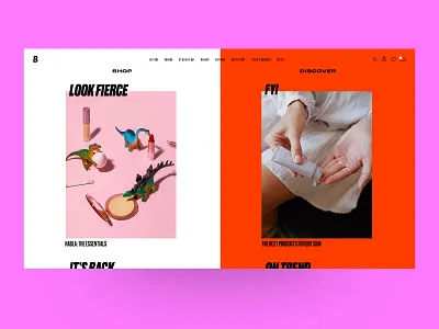 Beauty Bay homepage beauty branding e commerce homepage interface photography typography ui ux web webdesign